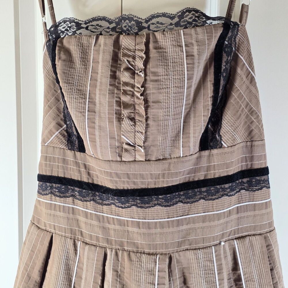 Stella Ray Rob Paris Corset Fit Flare Dress Whimsy Goth Coquette Midi T42 - Picture 4 of 13